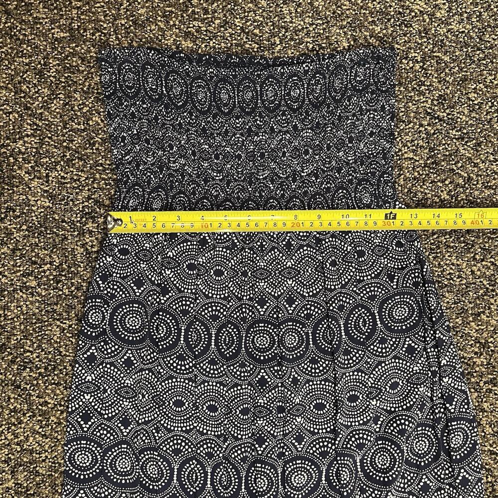 Gap Y2K Maxi Dress Medium Boho Smocked Stretch Tube Top Strapless Side Slits - Picture 7 of 10